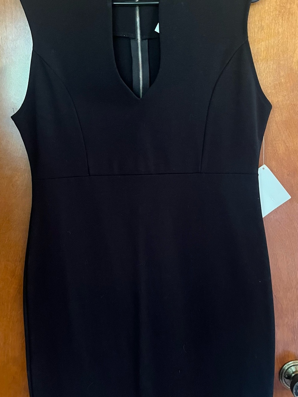 Stella Luce Black Sleeveless V-Neck Mini Dress